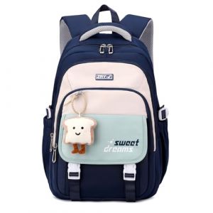 Amythe Sac à dos d'écolier pour adolescent - 36 l - Cartable pour filles à partir de la 5e classe - Grand sac à dos pour les collèges et les lycéens - Sac à dos décontracté pour enfant avec joli (Amythe, neuf)