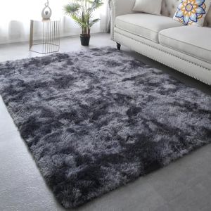 Bestash Grand Tapis Salon,Epais Tapis de Chambre Shaggy XXL Doux,Poil Long Antidérapant Décoration Moquette Chambre Descente de Lit Chambre Adulte/Gris/Ado/Fille Ado(Nouveau-Gris Foncé,200 * 300cm) (BESTASH STORE, neuf)