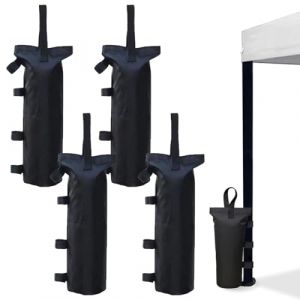 Lot de 4 Tonnelle de Jardin Exterieur Sac Lest&eacute;, Poids pour Tonnelle Sac de Sable, Parapluie de Terrasse, Mobilier d'ext&eacute;rieur (STANMAR CONCEPT, neuf)