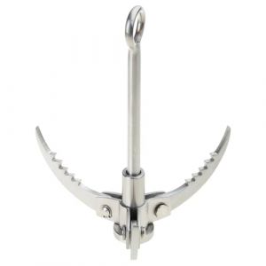 Grappin en acier pour camping en forme de corbeau volant (huangHUK, neuf)