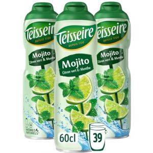 Teisseire Sirop de Mojito pour Boisson Rafraîchissante, Cocktails, Bidon Recyclable 3x60cl (THE SIROP SHOP, neuf)