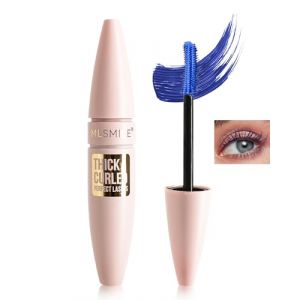 Mascara Waterproof Bleu, Mascara Volume Effet Faux Cils aux Brosse Double Face, Recourbement et Longueur Longue Durée, No Smudge, No Clumpy, Volume et Longueur, Maquillage Cadeau Femme-05 (Lestpola Ltd, neuf)