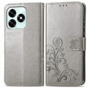 RankOne Coque en Cuir pour Honor X5C Plus (6.74" inches), &Eacute;tui Portefeuille avec 3 Emplacements pour Cartes 1 Poche &agrave; Monnaie - Gris (Rankone, neuf)
