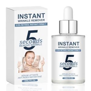 Cr&egrave;me Anti-Rides 5 Secondes,Skin Paris Creme Instant,Anti Rides Puissant Immediat,S&eacute;rum Anti Rides 5s,Combleur De Rides Immediat,Wrinkle Power,Soin Cor&eacute;en,Raffermit,Lisse Les Ridules (Serum) (FEIBAO&-Wu, neuf)
