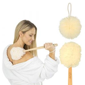 Vive Luffa arrière laveur - bain exfoliant long manche et la brosse du corps de douche (brosse luffa) (Vive Health, neuf)
