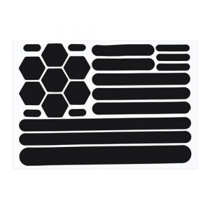 Duqulle Autocollants moto, bande réfléchissante, autocollant noir réfléchissant pour casque, réflecteurs auto-adhésifs pour casques et vélos (lanyunr, neuf)