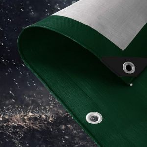 B&acirc;che de Protection &Eacute;tanche 2 x 3.5 m 200G M&sup2; PE B&acirc;che, Imperm&eacute;able R&eacute;sistante Aux D&eacute;chirures UV Intemp&eacute;ries Industrielle pour Terrasse, Poulailler, Balcon, Arm&eacute;e Verte (LvLiangShiLiShiQuGaiFangDianZiShangWuYouXianGongSi, neuf)