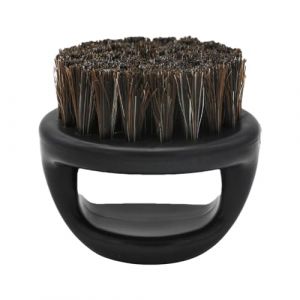 Brosse à barbe – Brosse à moustache | Poils de barbe fermes pour le visage | Brosse à barbe ronde et moyenne en poils de sanglier durs | Meilleur cadeau pour le père et le mari et mieux utilisé à la (Wang Yue Studio, neuf)