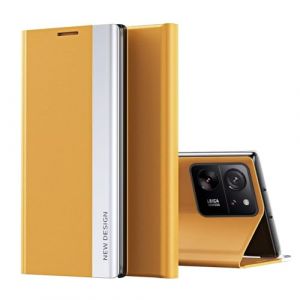 FMPCUON Coque pour Samsung Galaxy A71 4G/A71 5G, Etui Protection Housse Premium en Cuir PU, Pochette Flip Case Compatible avec Samsung Galaxy A71 4G/A71 5G - Jaune (FMPCUON-EUR, neuf)