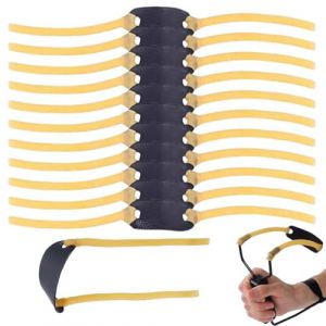 12 pi&egrave;ces Elastique Lance Pierre Elastique Lance Pierre Adulte Puissant Chasse Accessoires Bandes &Eacute;lastiques pour Lance-pierre &Eacute;lastiques de Lancement R&eacute;glables et Durables (ANETTEE GLOBALISS, neuf)