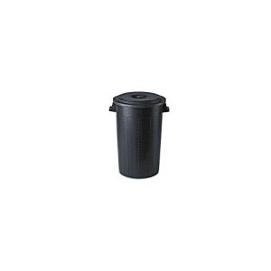 Stefanplast Poubelle avec Couvercle en Plastique Noire 70 l Noir (Shop cento, neuf)