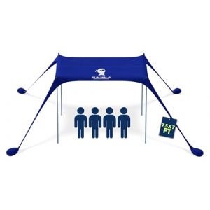 SUN NINJA Tente Pop Up de Plage - Tente de Plage Anti UV pour Bebe - Protection du Soleil pour Bébé Enfant Adulte - Plage Camping Pêche ou Randonnée - 215 x 230 cm - Bleu (Sun Ninja, neuf)