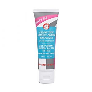 First Aid Beauty Hello FAB Coconut Skin Smoothie Priming Moisturiser, 2-in-1 Moisturizer and Makeup Primer &ndash; 50 mL (First Aid Beauty UK, neuf)