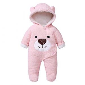 Walabe Vetement Bebe Garcon/Fille Naissance Combinaisons Manteau A Capuche Hiver Chaud Vetements Bebe Garcon 0-18 Mois Blousons Bebe (auxXeto, neuf)
