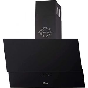 Hotte Inclin&eacute;e 80 cm GURARI GCH D 268 Prime/Hotte aspirante Noire/Hotte Murale classe A / 1000 m&sup3;/h/T&eacute;l&eacute;commande/Hotte de Cuisine avec Evacuation ou Recyclage avec Filtre &agrave; Charbon (Neumann-Onlinesale, neuf)