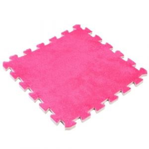 Hiseng 5/10 Pi&egrave;ces Tapis de Sol Puzzle en Mousse Pelucheuse 30x30cm, Peluche Tapis de Jeu B&eacute;b&eacute; Enfants Doux Embo&icirc;tables Protection de Sol Carr&eacute;e, Salon Chambre &agrave; Coucher (Rose,10 Pi&egrave;ces) (Hiseng, neuf)