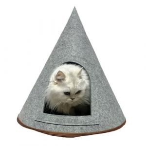 LQUYTA Nid De Chat Int&eacute;rieur, feutre Maison De Chat, Tente De Lit De Chaton,Pliable Maison pour Chat Exterieur, Abri Chat Exterieur pour Animaux Domestiques et Errants (CCtunCanton O&Uuml;, neuf)