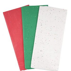 30 Feuilles Papier de Soie d'Emballage Cadeau Papier de Soie Coloré Paillette pour Emballage Cadeau Artisanat d'Art Bricolage Sacs d'Emballage 50 X 66cm (Style D) (nychuangtuo, neuf)
