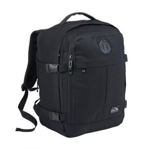 Cabin Max Metz Sac à Dos Cabine – Bagage à Main 40x30x15-40x30x20 cm – Sac de Voyage Extensible pour Avion – Sac Cabine Léger Noir 24L (Cabin Max EU, neuf)