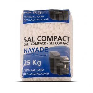 Sel domestique pour adoucisseur d'eau, pastilles de 25 kg (sac de 25 kg) (Nousitan S.L, neuf)
