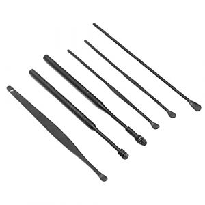 Cuill&egrave;re &agrave; oreilles en spirale, cure-oreilles en acier inoxydable pour le nettoyage des oreilles (Dushiw, neuf)