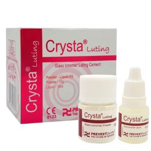 Generic Crysta Ciment dentaire réparateur en verre ionomère Do it your self Kit de remplissage permanent des dents perdues, ciment réparateur blanc permanent (Proficient E-Commerce., neuf)