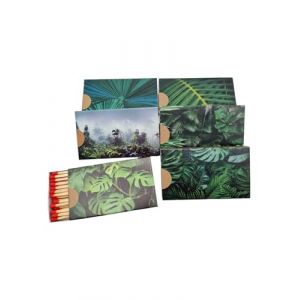 10 boîtes de 50 allumettes XL pour Barbecue, cheminée et Bougies Camino 10 cm (500 allumettes), Motif Tropical KM Match Art.1568 Allumettes de sécurité Allumettes Longues Boîtes d'allumettes (10) (KMfiremaker, neuf)