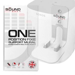 Sound bass One, One Gen 2, One SL & Play:1 Support de Montage Mural, Blanc, Compatible avec Les Haut-parleurs Sonos One, One Gen 2, One SL et PLAY1 (Soundbass (UK), neuf)