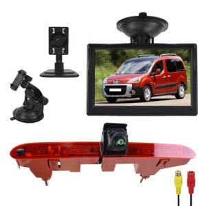 EnruigeOK Kit de moniteur de cam&eacute;ra de recul HD &eacute;tanche pour Citro&euml;n Berlingo Peugeot Partner (2008-2018) Prarking Rear View Camera (kit moniteur 5") (EnRuiGe, neuf)