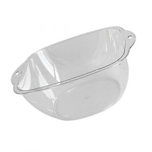 Garosa Lavabo en Plastique Transparent, Bassin pour le Visage en PET &eacute;paissi pour les Voyages en Dortoir &agrave; la Maison, Lavabo Transparent Compact Id&eacute;al pour le Nettoyage du Visage et le Linge (L) (yapdi, neuf)