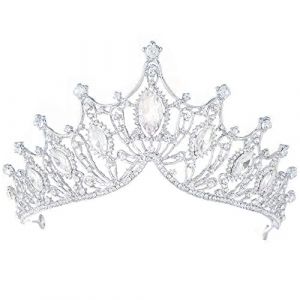 Couronne de princesse, Strass Cristal, déesse, reine, Déguisement de Noël, cosplay, Mariée Proms De Mariage Concours Princesse Parties, casque en or (PINDD, neuf)