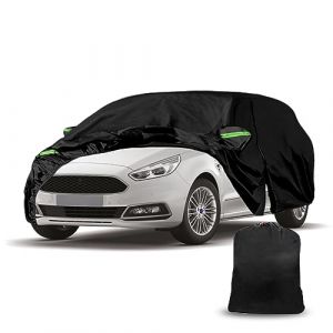 Housse de protection pour voiture DriSubt pour Ford S-MAX 2006-2023 en coton Oxford imperméable pour la pluie, le soleil et la poussière - Protection complète pour votre véhicule (rosetteo, neuf)