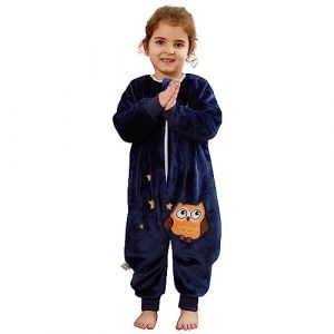 Daysskk Gigoteuse Hiver 4-5 ans Tog 2 Surpyjama Bébé Hiver Pyjamas en Flanelle Super Doux Gigoteuse avec Jambes Tog 2 Sac de Couchage Bébé Hiver (Daysskk, neuf)