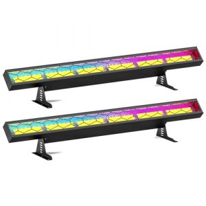 2PCS 450W Wall washer Lumière de scène COB Barre LED Projecteur Wallwasher Lumière de fête, contrôle du DMX Bar LED pour Club Fête Festival éclairage Disco (KIEHUS MJHDU, neuf)