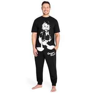 Disney Pyjama Homme Humoristique, Ensemble de Pyjama Humour Taille M-3XL, Grincheux, Donald Duck, Jack Skellington (Noir, 3XL) (Get Trend., neuf)