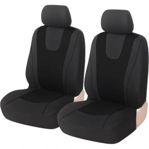 JZWJNFYY Housse de Siege Voiture pour VW Golf/Polo 5 6 7 8 GTE GTI GTD Housse de Protection-Douces,Confortables, Respirantes Ensemble de Housses Siège Avant et Arrière,2 Front Seats Black (suiyueheng, neuf)