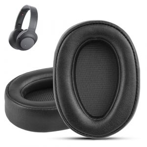 Krone Kalpasmos Coussinets de rechange pour casque Sony WH-H900N h.Ear on 2 & Sony MDR-100ABN, coussinets de casque Sony compatibles avec Sony 900N, Sony WH H900N en cuir mousse souple (noir) (Krone Kalpasmos, neuf)