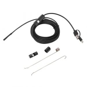 Endoscope 5.5mm 3 en 1 USB Endoscope Cam&eacute;ra IP67 Cam&eacute;ra D'inspection &eacute;tanche avec Interface de Type C pour la Maintenance D'inspection (3,5 M) (Blurte, neuf)