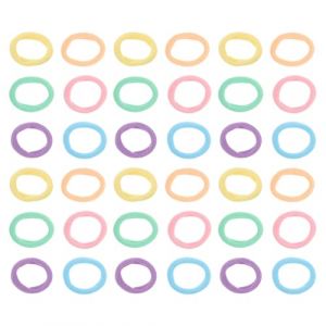 TOYANDONA 500 Élastiques à Cheveux pour Garçon et Filles Petits Colorés en Tissu Doux Antidérapant sans Couture Haute Élasticité pour Queues de Cheval Coiffure Quotidienne et (Qaidam, neuf)