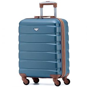 Flight Knight Bagage Cabine Leger a 4 Roues en ABS Approuve par Plus De 30 Compagnies Aeriennes, Dont Air France, easyJet et Ryanair (Priority) 55x40x20cm (Prime Brands Group FR, neuf)