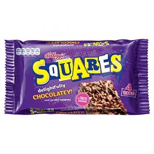 Riz Krispies chocolat Carrés Kellogg 4 x 36g (YBMG, neuf)