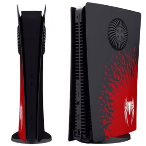 Spider PS5 Façade avec grilles d'aération de rechange pour Playstation 5 Édition numérique (ElitePlay, neuf)