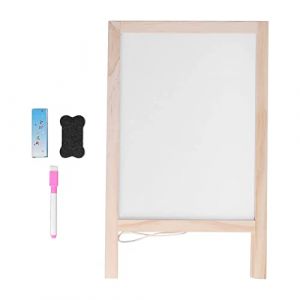 TOPINCN Chevalet pour Enfants Chevalet d'art en Bois Chevalet Debout Réglable Chevalet de Dessin Double Face Tableau Blanc et Tableau Noir pour Enfants Tout-Petits Anniversaire (sanurety, neuf)