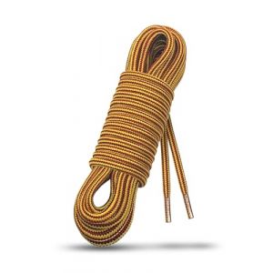 Laceter Lacets Ronds Épais 4mm pour Bottes, Dr Martens, Chaussures de Sécurité, Randonnée, Outdoor, Travail - Robustes, Durables - Fabriqués en Europe Haute Résistance - Jaune Marron, 120 cm - X2 (Lace'ter, neuf)