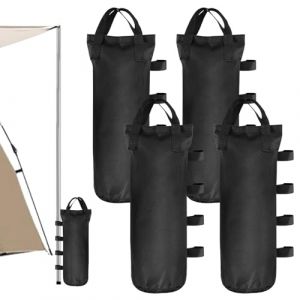4 Pièces Sac de Lestage, 50 x 20 Cm Oxford Poids de Tonnelle Poids pour Tonnelle Sac de Sable, Unique Tube Poids de Lestage Sacs de Sable pour Tentes Entes Parasols Terrasses Parasols Tente à Toit (XXBXEU, neuf)