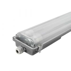 Ledvion - Reglette LED int&eacute;gr&eacute;e, 120cm, IP65, 2x 18W, 185 lm/W, Blanc neutre, 4000K, pour 2 tubes LED, &eacute;clairage de garage, entrep&ocirc;t, d'atelier, lampe de cave (Ledvion, neuf)