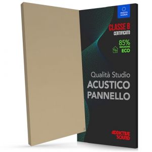 Addictive Sound Panneau Acoustique Mural Premium, panneau acoustique qualit&eacute; studio avec laine acoustique, Classe B d'absorption, fabriqu&eacute; dans l'UE, kit mur/plafond, 100x50x6 cm, 6.5 kg, Camel (Addictive Sound, neuf)