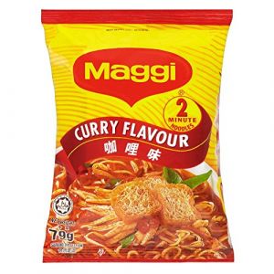 Maggi - Nouilles express - saveur curry - lot de 8 sachets de 79 g (Jalpur Millers Online, neuf)