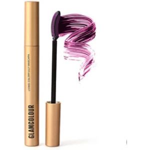 Mascara Maigre Couleur Magique Avec Fibres De Soie, Mascara Pour Cils En Fibre De Soie Imperméable, Mascara Pour Cils En Fibre 4D, Mascara Maquillage Automne Hiver Longue Durée (Bouclés-Violet) (Hikaka, neuf)
