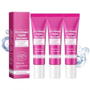 Baume à lèvres brillant aux peptides pro-collagène, gloss repulpant hydratant, non collant, longue tenue, lèvres plus pulpeuses, fini transparent et brillant (guangzhouqiangxishangmaoyouxiangongsi, neuf)